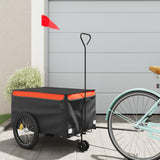 Bike Trailer Black and Orange 30 kg Iron 94096