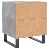 Bedside Cabinets 2 pcs Concrete Grey 40x35x47.5 cm Engineered Wood 827365