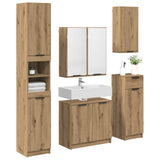 Bathroom Furniture Set 5 pcs Artisan Oak Engineered Wood 3415888