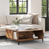 Coffee Table Old Wood 80 x 80 x 36.5 cm Engineered Wood 881183