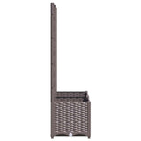 Garden Planter with Trellis Brown 80x40x136 cm PP 318261