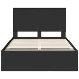 Bed Frame with Drawer Black 120 x 190 cm Engineer Wood 3411139