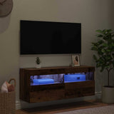 TV Wall Cabinet Old Wood 100 x 30 x 40 cm Engineered Wood 882983