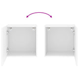 TV Wall Cabinet White 40.5x30x40 cm Engineered Wood 836896
