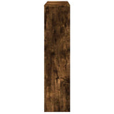 Radiator Cover Smoked Oak 149x20x82 cm Engineered Wood 852748