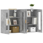 Wall Mounted Cabinets 2 pcs Concrete Grey Engineered Wood 3197900