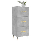 Sideboard Concrete Grey 34.5x34x90 cm Engineered Wood 828584