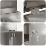 Parcel Drop Box Silver 47.5 x 38 x 59 cm Stainless Steel 874944