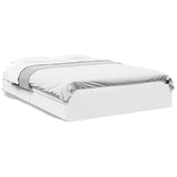Bed Frame with Drawers without Mattress White 150x200 cm King Size 3280650