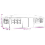 Professional Party Tent with Side Walls 4x9 m White 90 g/m 48529