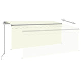 Manual Retractable Awning with Blind&LED 3.5x2.5m Cream 3069402