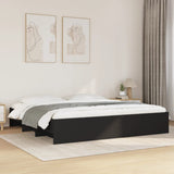 Bed Frame Black Engineered wood King Bed Frame Rectangular 3295633