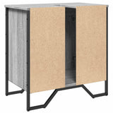 Bathroom Sink Cabinet Grey Sonoma 60x35x60 cm Engineered Wood 848657