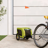 Pet Bike Trailer Green and Black Oxford Fabric and Iron 93997