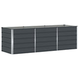 Planter Anthracite 240 x 80 x 75 cm Steel 42018195