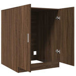 ZNTS Washing Machine Cabinet Brown Oak 71x71.5x91.5 cm 813196