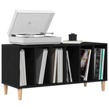 Record Cabinet Black Oak 100 x 38 x 48 cm Engineered Wood 862868