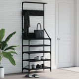 Clothes Rack Black Engineered wood, metal Medium Clothes Rack 837872