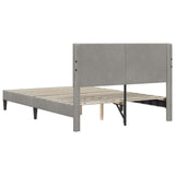 Bed Frame with Headboard Light Grey 180 x 200 cm Velvet 42027694