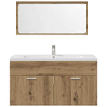 ZNTS 3 Piece Bathroom Furniture Set Artisan Oak Engineered Wood 3328594