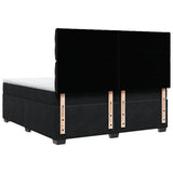 Box Spring Bed with Mattress Black 200x200 cm Velvet 3291010