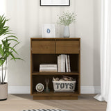 Console Cabinet Honey Brown 60x34x75 cm Solid Wood Pine 813837