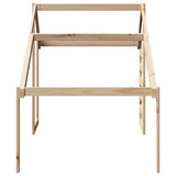 Kids' Bed Roof 198x87x113 cm Solid Wood Pine 846873