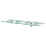 Floating Shelves 2 pcs Glass 70x20 cm 8 mm 3051522