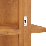 Wall Mirror with Shelves 30x30x120 cm Solid Teak Wood 289070