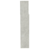 Headboard Cabinet Concrete Grey 200x19x103.5 cm 811893