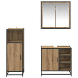Bathroom Furniture Set 3 pcs Artisan Oak Engineered Wood 3402451