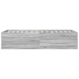 Bed Frame without Mattress Grey Sonoma 100x200 cm 3280963
