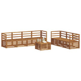 Sofa Sets 8 pcs Natural Solid Acacia Wood 3374469