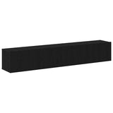TV Cabinet Set 2 pcs Black Oak Engineered Wood 3333055