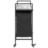 Laundry Basket 3 Compartments with Wheels Grey Sonoma 859093