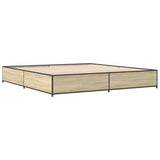 Bed Frame without Mattress Sonoma Oak 180x200 cm Super King 3279828