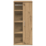 Bathroom Cabinet with Roll Holder Artisan Oak 39x22x90 cm 858532