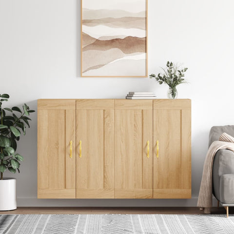 Wall Mounted Cabinets 2 pcs Sonoma Oak Engineered Wood 3198052