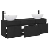 Bathroom Cabinet Set 3 pcs Black 49 x 44.5 x 66.5 cm 3405758