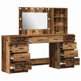 Dressing Table 3 pcs Brown 40 x 41 x 135 cm Engineered wood 3334216