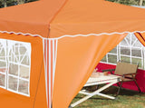 Pop-up Party Tent 288 x 288 x 245 cm Orange Oxford Fabric 42019778