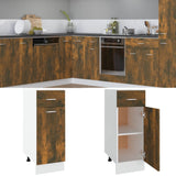 Drawer Bottom Cabinet Lyon Smoked Oak 30x46x81.5 cm Engineered Wood 815567