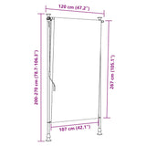 Outdoor Roller Blind 120x270 cm Anthracite 145936