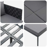 Sunbed Anthracite 153 x 115 x 69.5 cm Powder-Coated Steel 42004135