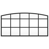 Wall Mirror Black 60x30 cm Arch Iron 358636