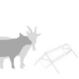 Livestock Feeding Trough Silver 111 x 76 x 38 cm 10 kg 874662