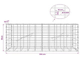 Gabion with 5 mm Wire and 5x10 cm Mesh 100x10x50 cm 3464420