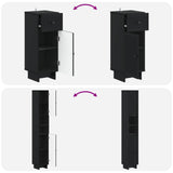 3 Piece Bathroom Cabinet Set EDE Engineered Wood 3417820