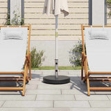 Parasol Base Black Granite Medium Parasol Base Round Modern 45064