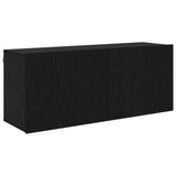 TV Units Wall-mounted 6 pcs Black oak Engineered wood 3403570